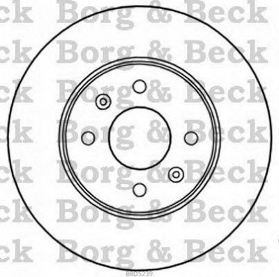BORG & BECK bbd5239 -  Тормозной диск